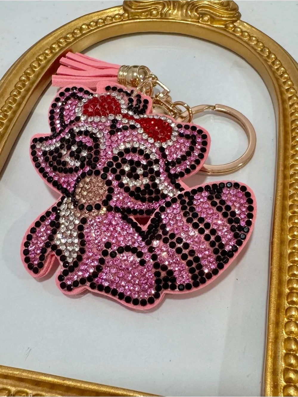 New Pink Raccoon Keychain/Bag Charm